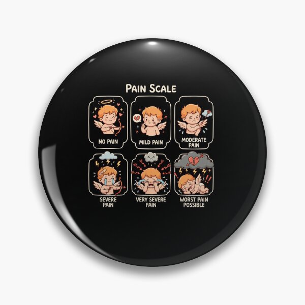 Item preview, Pain Scale Cupid Pain Assessment Trauma Nurse Valentine Day designed and sold by Dressed For  Duty.