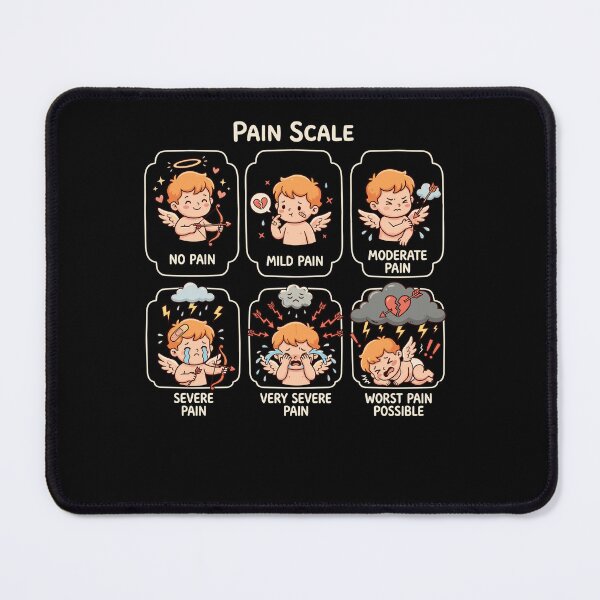 Item preview, Pain Scale Cupid Pain Assessment Trauma Nurse Valentine Day designed and sold by Dressed For  Duty.