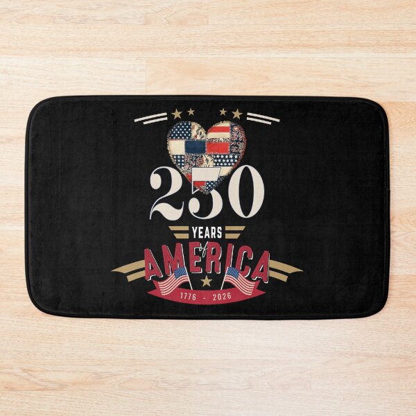 Item preview, America 250th Freedom Anniversary | Heart Patchwork Design designed and sold by PixelGrafiks.