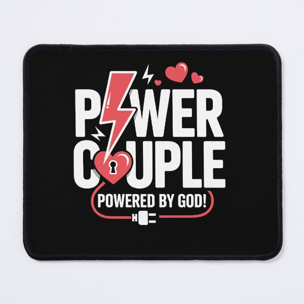 Item preview, Valentine Couple Matching Powered by God Christian designed and sold by Dressed For Duty.