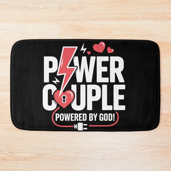 Item preview, Valentine Couple Matching Powered by God Christian designed and sold by Dressed For  Duty.