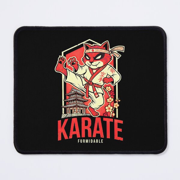 Item preview, Karate Cat Furmidable Funny Feline Karateka Martial Arts designed and sold by GrandeDuc.