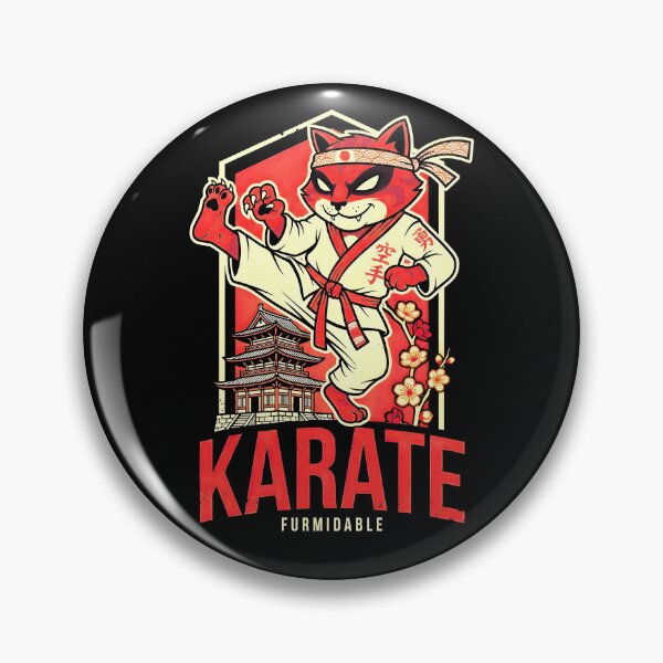 Item preview, Karate Cat Furmidable Funny Feline Karateka Martial Arts designed and sold by GrandeDuc.