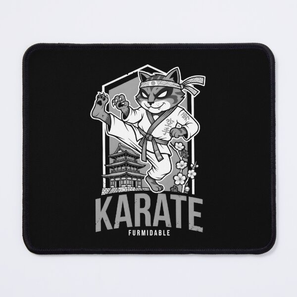 Item preview, Karate Cat Furmidable Funny Feline Karateka Martial Arts designed and sold by GrandeDuc.