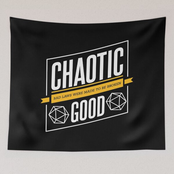 Item preview, Chaotic Good Alignment Quote Typography designed and sold by pkaqgiho65.
