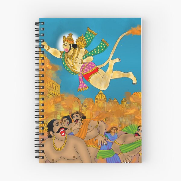 Item preview, Lord Hanuman Powerful Design – Hindu Devotional Warrior Art designed and sold by Harshit_Digital_Arts.