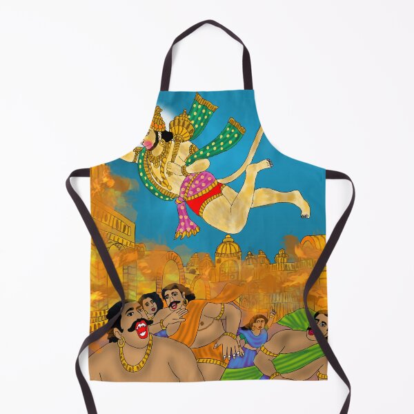 Item preview, Lord Hanuman Powerful Design – Hindu Devotional Warrior Art designed and sold by Harshit_Digital_Arts.