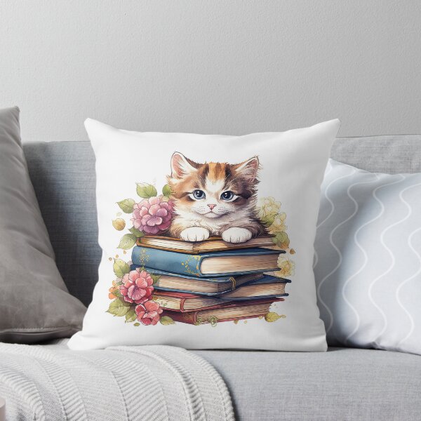 Item preview, "Fairytale Book Cats | Fairytale Books Sticker | Magical Book Aesthetic Art" designed and sold by Mandayartstudio.