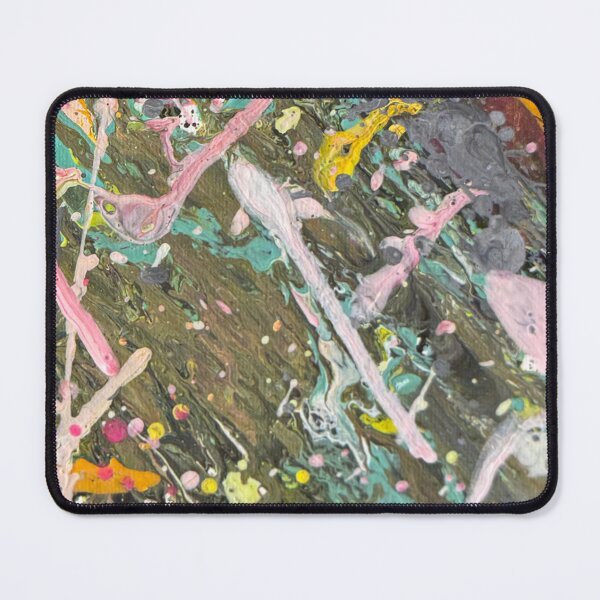 Item preview, Neon Pink and Yellow Abstract Splatter Art|kasp001-6 designed and sold by KitataCat.