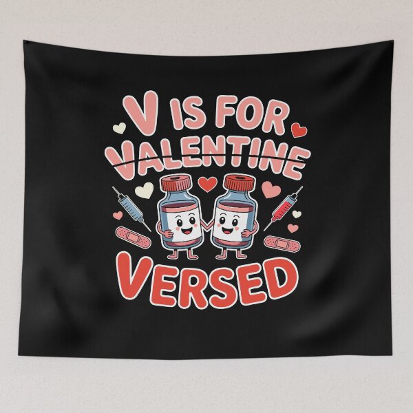 Item preview, V is for Versed Valentine Nurse Pacu CRNA ICU ER Nurse designed and sold by Dressed For  Duty.