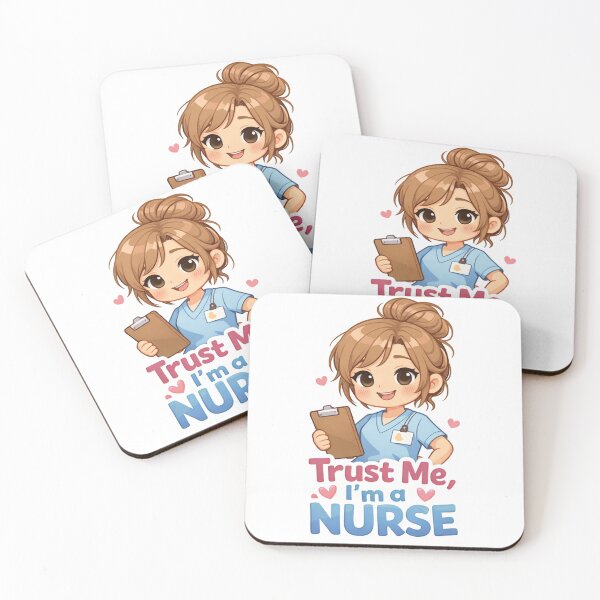 Item preview, Trust Me I'm a Nurse Cute Chibi Nurse Sticker designed and sold by Styliogellery.