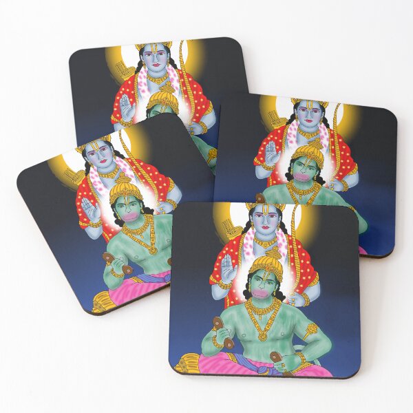 Item preview, Bajrangbali With Lord Rama Divine Illustration – Hanuman Inspirational Art Design designed and sold by Harshit_Digital_Arts.