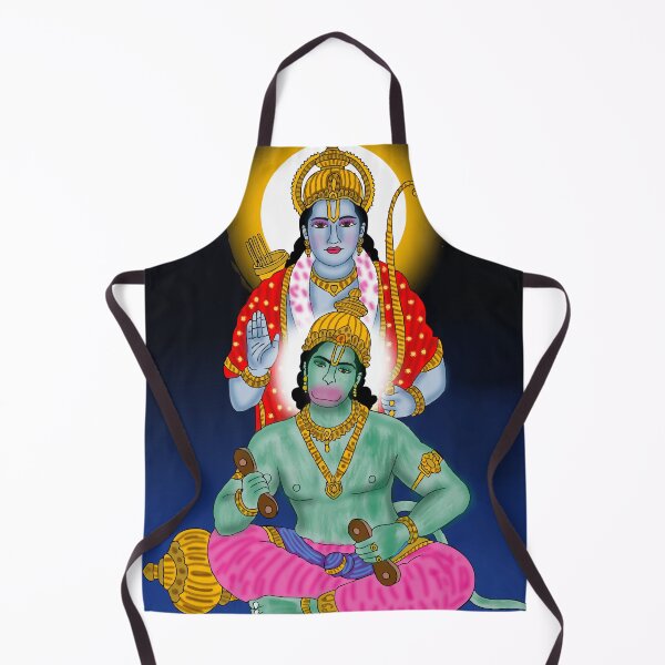 Item preview, Bajrangbali With Lord Rama Divine Illustration – Hanuman Inspirational Art Design designed and sold by Harshit_Digital_Arts.