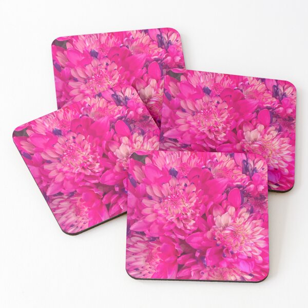 Item preview, Hot Pink Chrysanthemums – Bold Floral Close-Up Aesthetic designed and sold by aadventures.