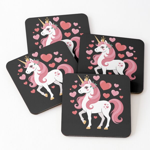 Item preview, Cute Unicorn Heart Valentines Day Girls Kids Women Valentine designed and sold by Dressed For  Duty.