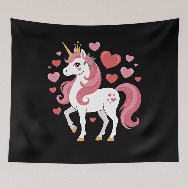 Item preview, Cute Unicorn Heart Valentines Day Girls Kids Women Valentine designed and sold by Dressed For  Duty.