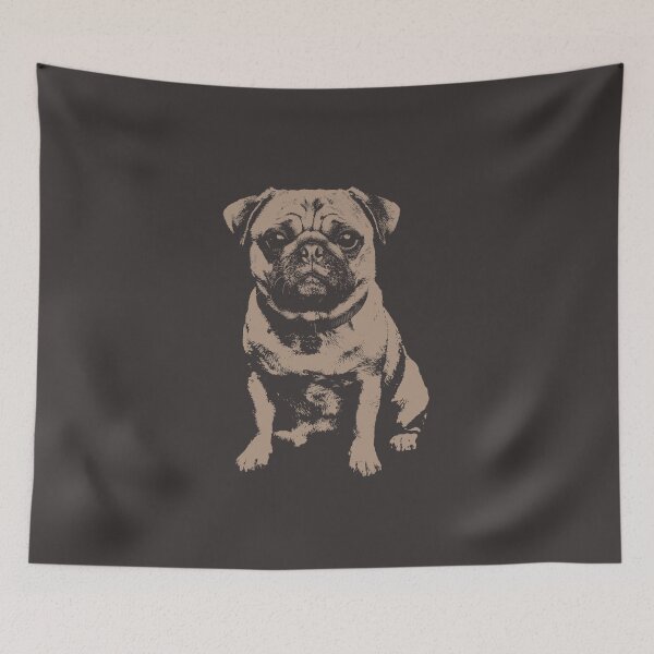 Item preview, Vintage Pug Portrait Graphic designed and sold by donwillisjrart.