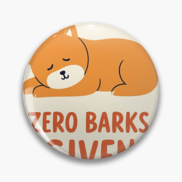 Item preview, Zero Barks Given Sleeping Shiba Inu Funny Sticker designed and sold by Ink&Cotton69.