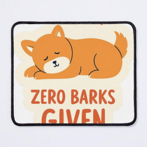 Item preview, Zero Barks Given Sleeping Shiba Inu Funny Sticker designed and sold by Ink&Cotton69.