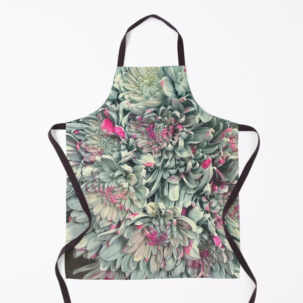 Item preview, Sage Green Chrysanthemums with Pink Accents – Unique Floral Texture designed and sold by aadventures.