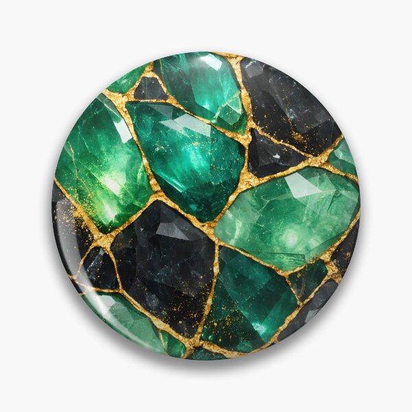 Item preview, Luxury Emerald Stone Fracture Abstract designed and sold by SimoCompany.