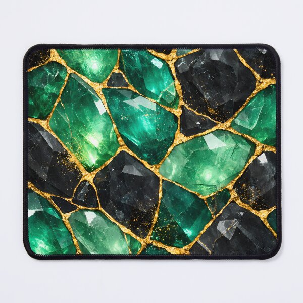 Item preview, Luxury Emerald Stone Fracture Abstract designed and sold by SimoCompany.