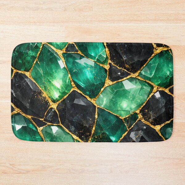 Item preview, Luxury Emerald Stone Fracture Abstract designed and sold by SimoCompany.
