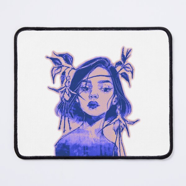 Item preview, FUCHSIA FLOWER CROWN WOMAN ELECTRIC BLUE designed and sold by melyverso.