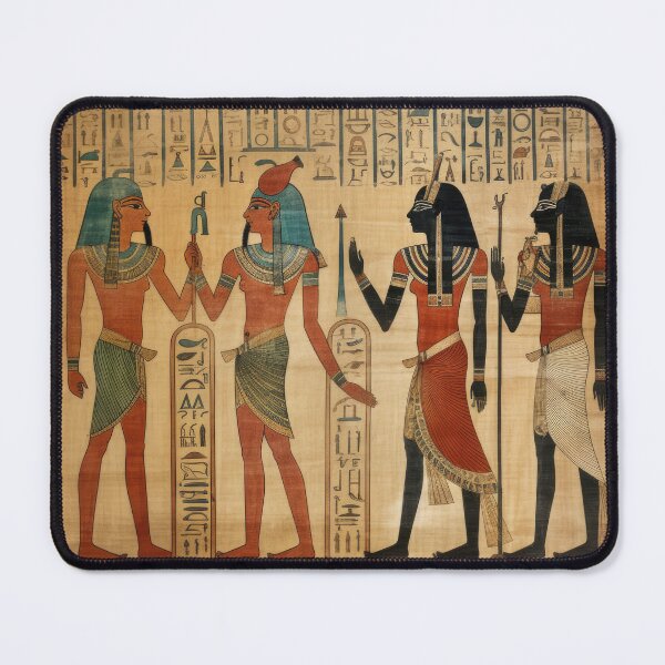 Item preview, Ancient Egyptian Papyrus Art – Hieroglyphics & Gods Vintage Wall Art designed and sold by CraftedHome.