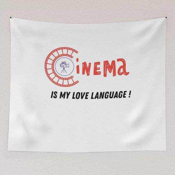 Item preview, Cinema Is My Love Language Sticker designed and sold by Panda-creates.