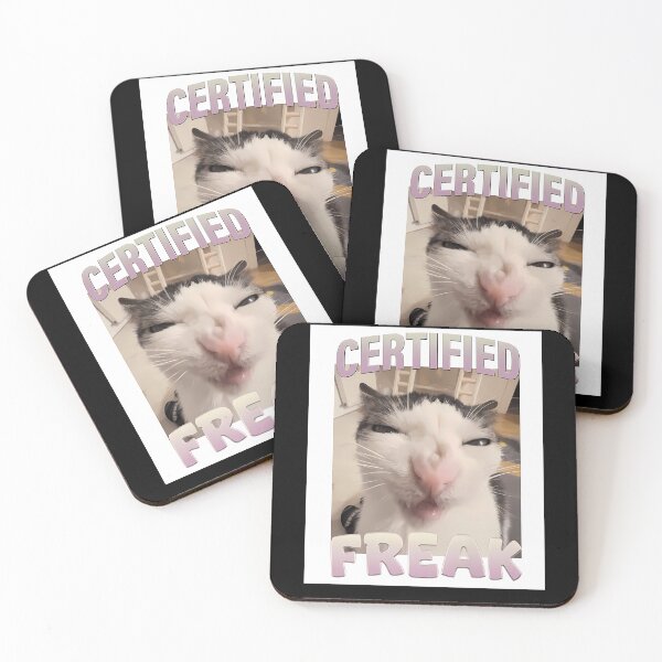 Item preview, Certified Freak Cat Meme  Hilarious Cat Expression Graphic  Pet Humor Cute Kitty Meme Design  designed and sold by Misterbeehive.