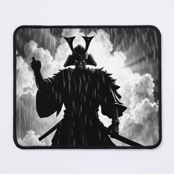 Item preview, Dark Samurai Warrior in Rain Anime Art designed and sold by EllDAV777.