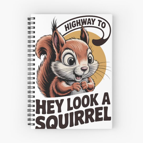 Item preview, Highway To Hey Look A Squirrel Vintage Print designed and sold by wyrddifferent.