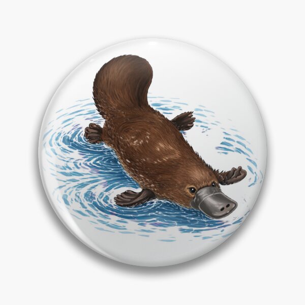 Item preview, Swimming Platypus Illustration designed and sold by SarahsArtAndCrafts.