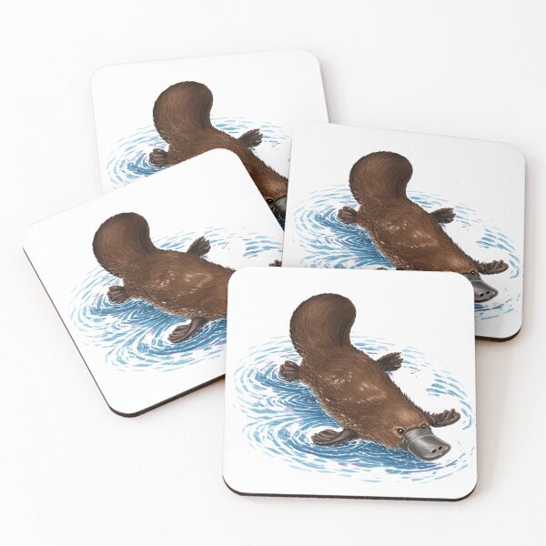 Item preview, Swimming Platypus Illustration designed and sold by SarahsArtAndCrafts.