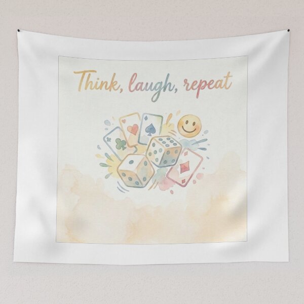 Item preview, Copy of Playful Board Game Graphic | Think, Laugh, Repeat designed and sold by Polariszero.