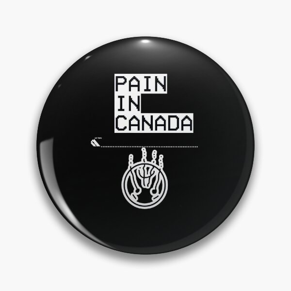 Item preview, PAIN IN CANADA UPSIDE DOWN FROWNING FACE LGOG designed and sold by Just-Quit-It.