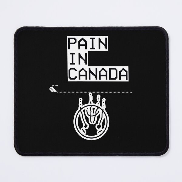 Item preview, PAIN IN CANADA UPSIDE DOWN FROWNING FACE LGOG designed and sold by Just-Quit-It.