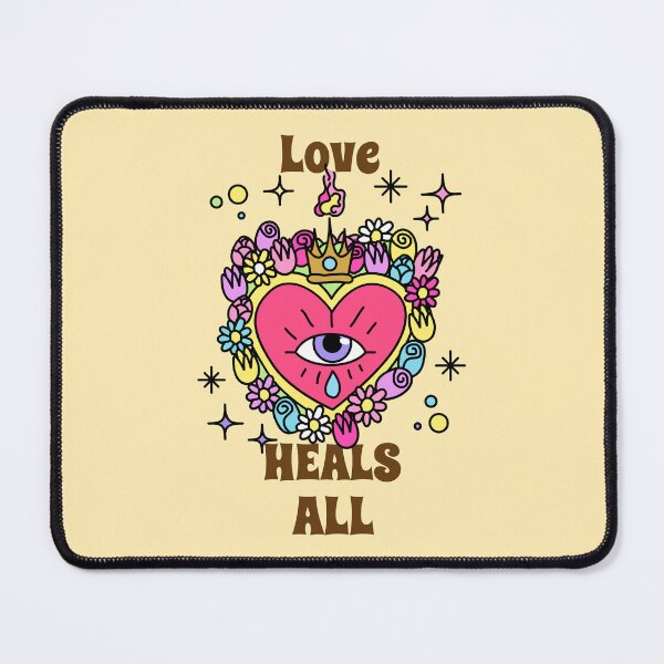 Item preview, Love Heals All Pink Floral Heart Eye – Aesthetic Botanical Surreal Art designed and sold by WellspringXflow.