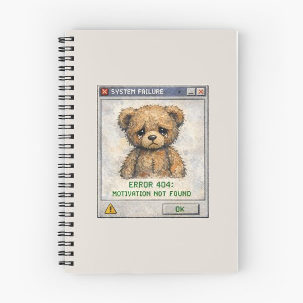 Item preview, Motivation Not Found Retro Computer Aesthetic Procrastination designed and sold by SplashTastic.