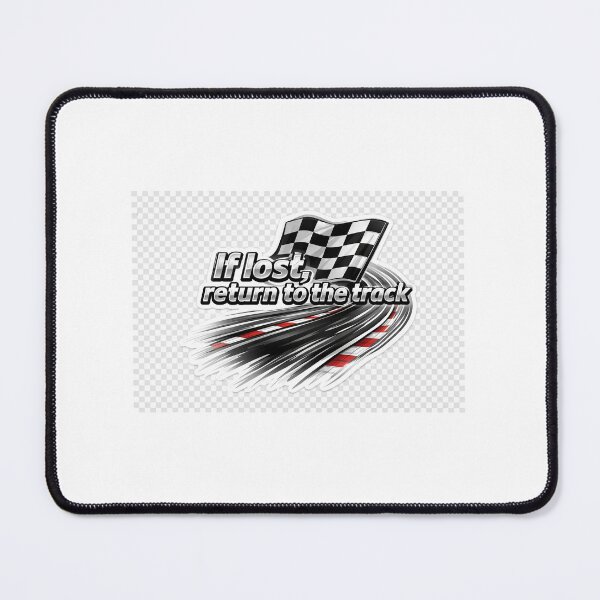 Item preview, If Lost Return to the Track Motorsport Chrome Sticker ? designed and sold by SparkVault.