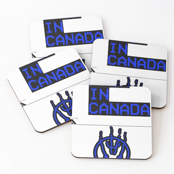 Item preview,  PAIN IN CANADA UPSIDE DOWN FROWNING FACE LGOG BLACK AND BLUE designed and sold by Just-Quit-It.