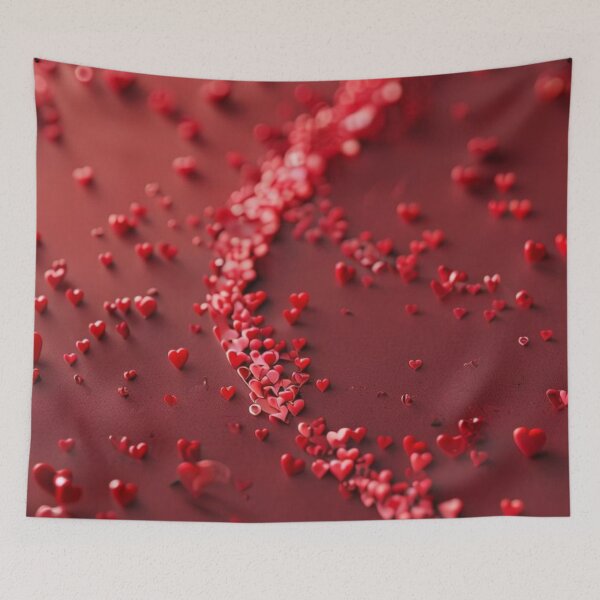 Item preview, Red Hearts Trail designed and sold by digitalvibe4u.