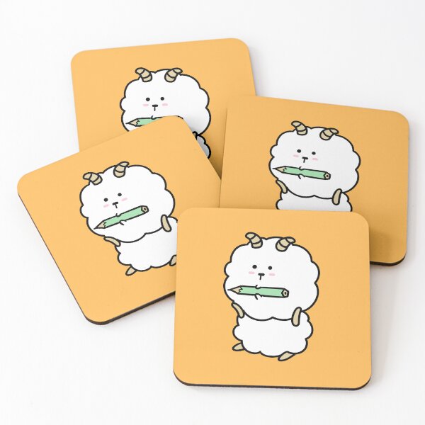 Item preview, Cute Fluffy Sheep Holding a Pencil Illustration designed and sold by ubborn.