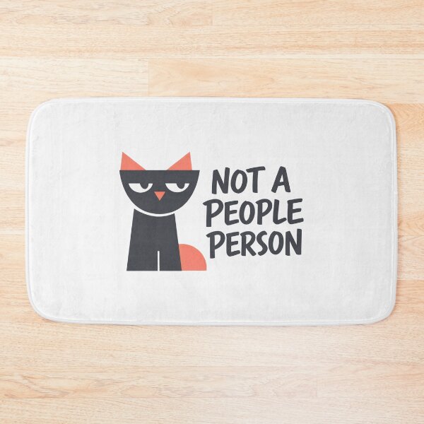 Item preview, Not A People Person Grumpy Cat Art Antisocial Humor designed and sold by SplashTastic.