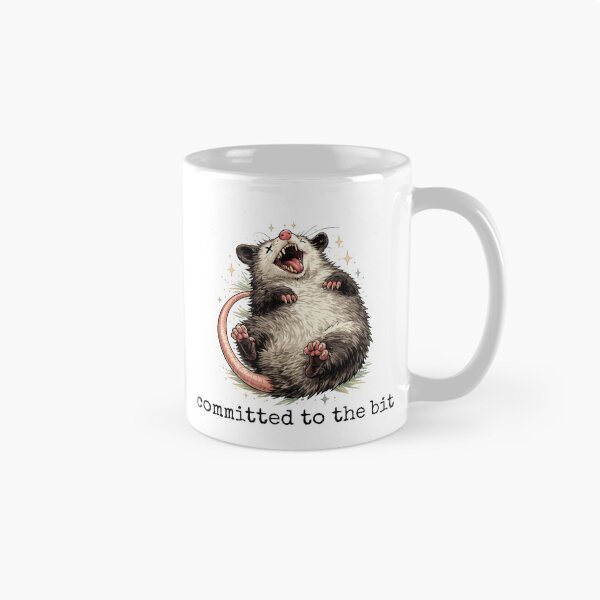 Item preview, Committed to the Bit – Playing Dead Possum Meme Graphic designed and sold by halesyeahhh.