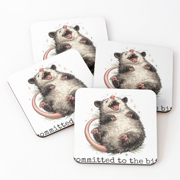 Item preview, Committed to the Bit – Playing Dead Possum Meme Graphic designed and sold by halesyeahhh.