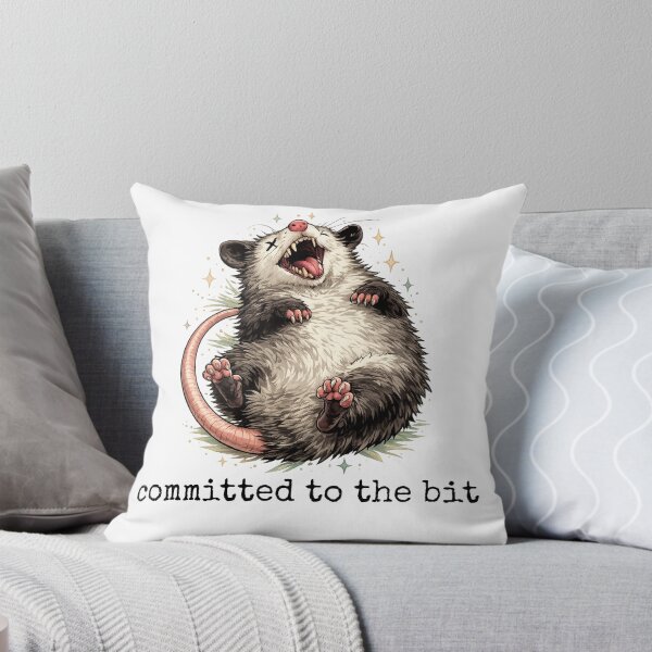 Item preview, Committed to the Bit – Playing Dead Possum Meme Graphic designed and sold by halesyeahhh.
