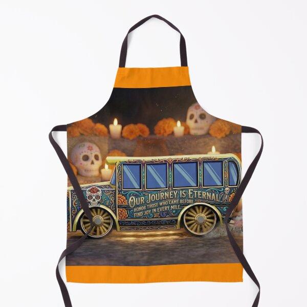 Item preview, Our Journey is Eternal Day of the Dead Bus Art designed and sold by KabronX.