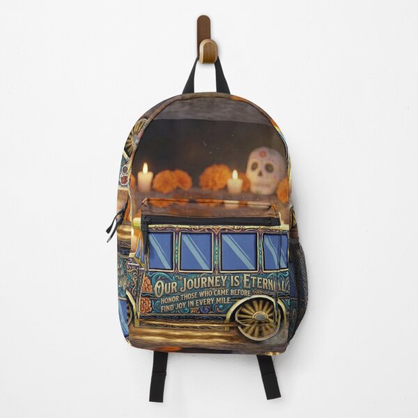 Item preview, Our Journey is Eternal Day of the Dead Bus Art designed and sold by KabronX.